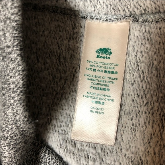 Roots Grey Heather Zip Up Hoodie Size XS - Picture 5 of 12